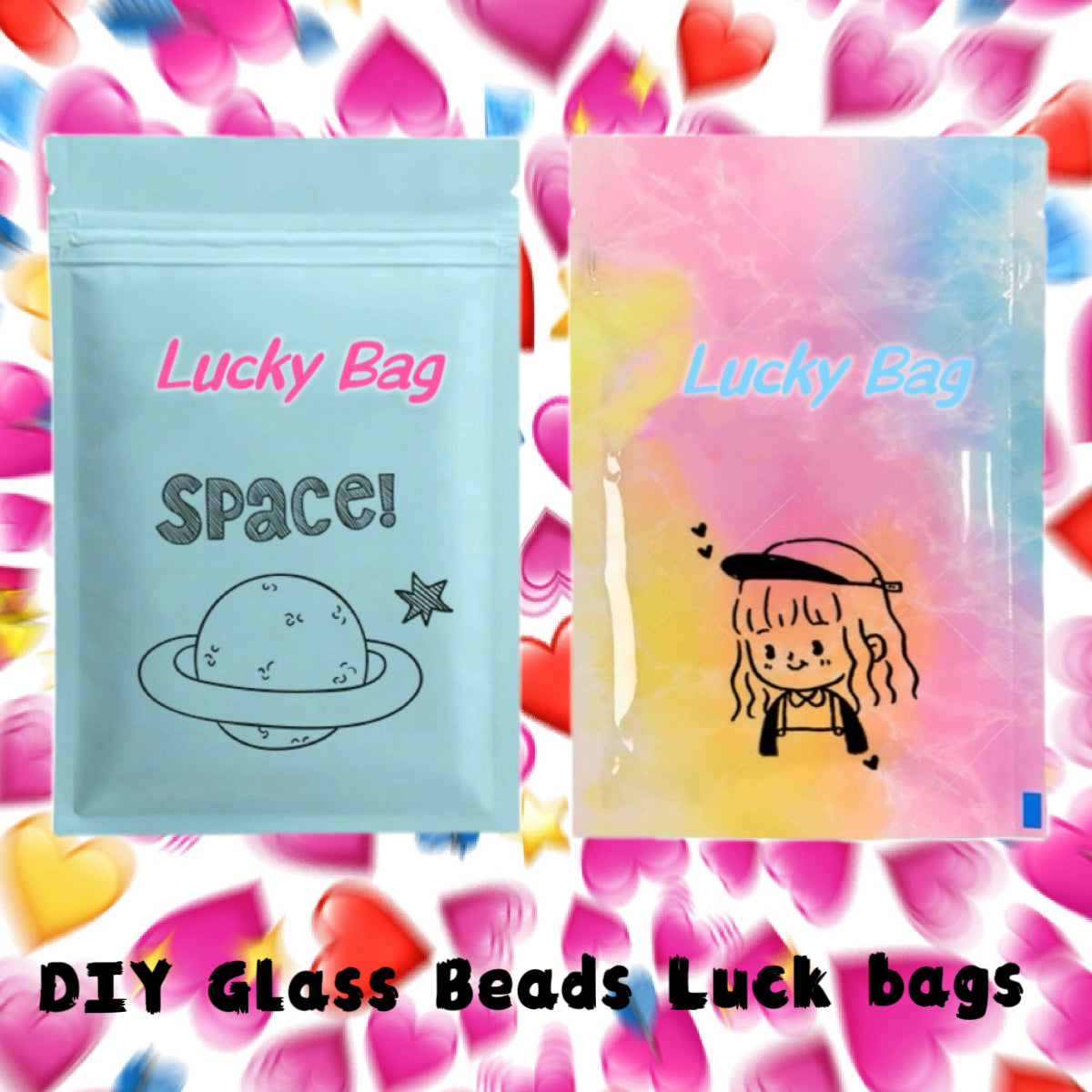 03--DIY Glass Beads Lucky Bags--Open in Live